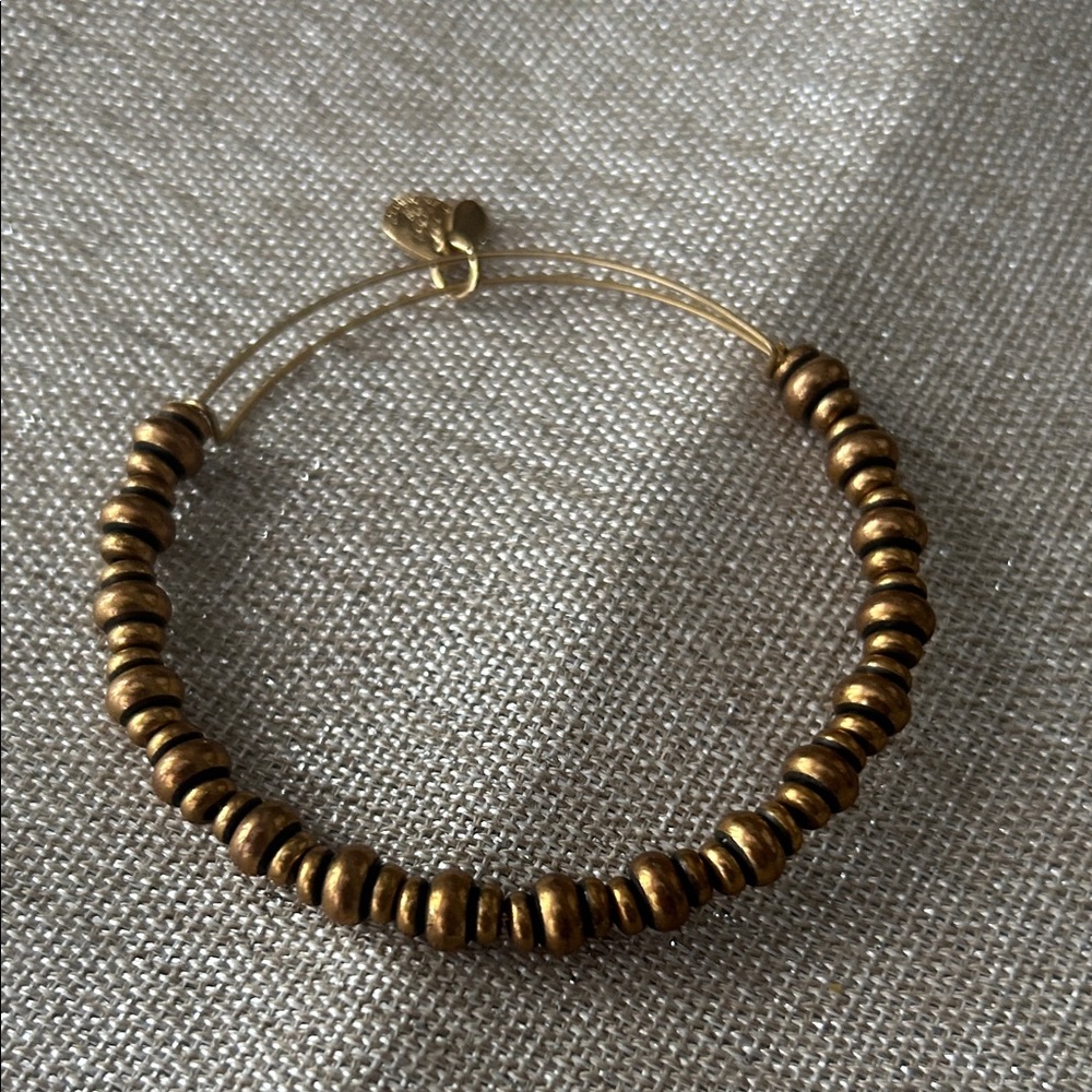 Alex and Ani Gold Beaded Bracelet